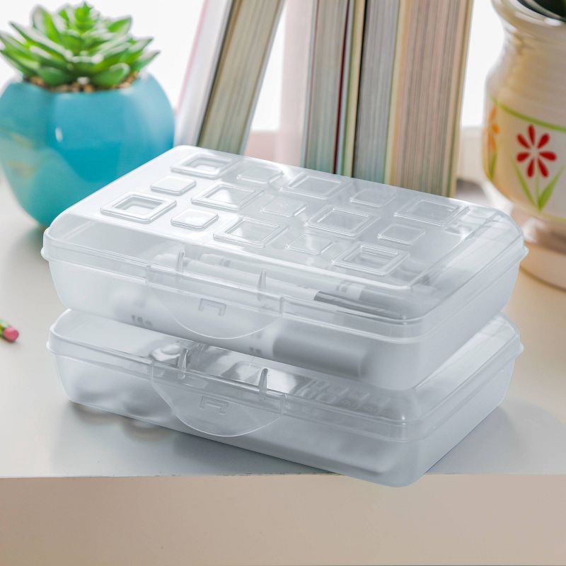 slide 3 of 4, Sterilite Pencil Box - Clear, 1 ct