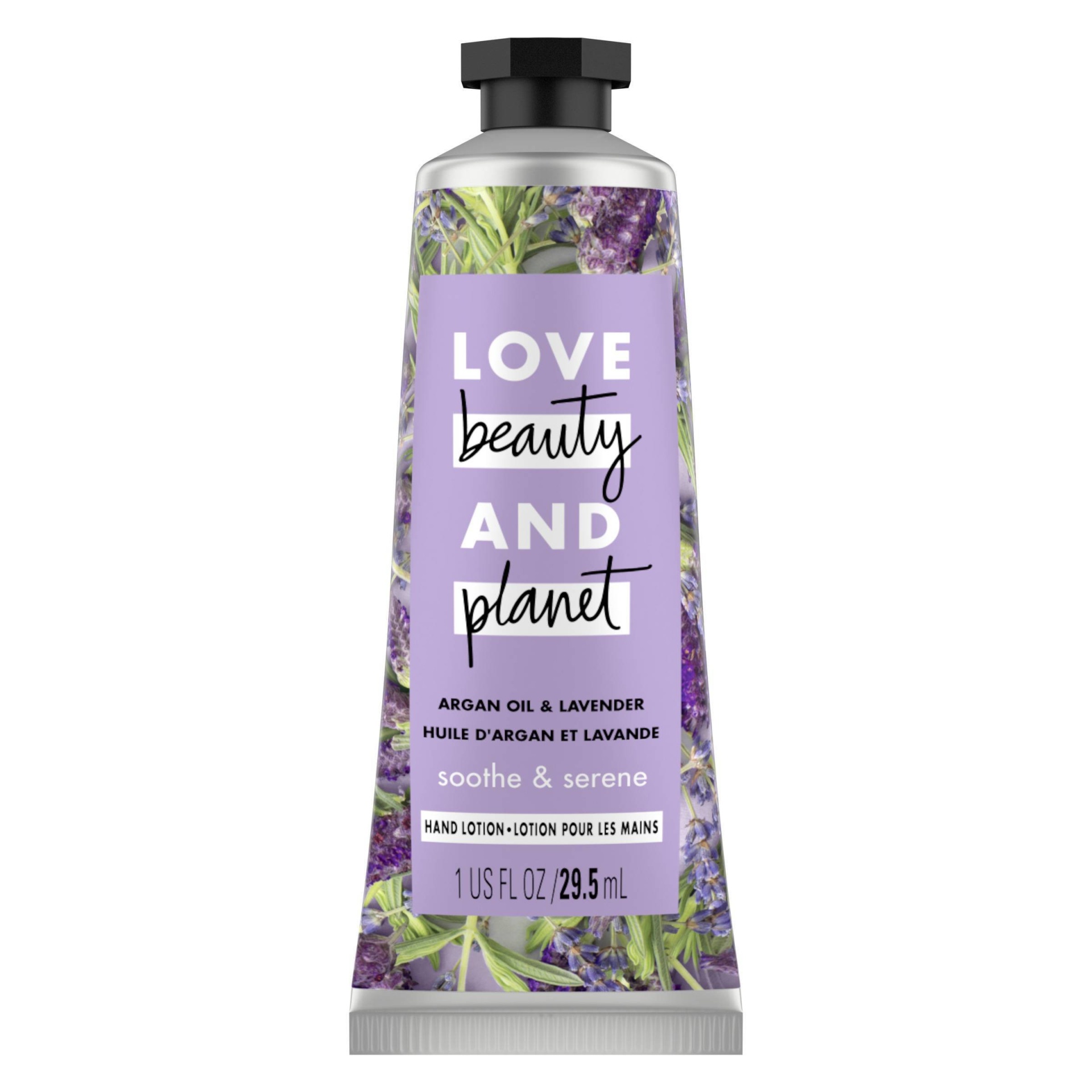 slide 1 of 5, Love Beauty and Planet Argan Oil & Lavender Soothe & Serene Hand Lotion - 1 fl oz, 1 fl oz