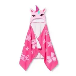 JoJo Siwa Unicorn Kids' Hooded Bath Towel Pink