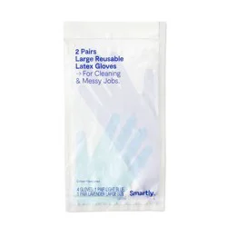 Reusable Double Pack Latex Gloves - Large - Smartly™