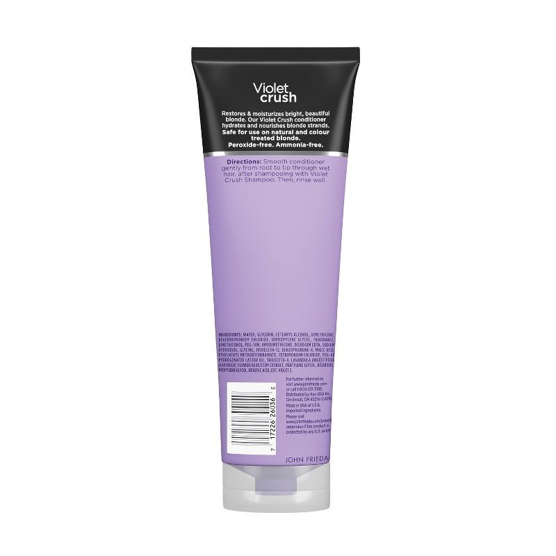 slide 2 of 9, John Frieda Violet Crush for Blondes Conditioner with Violet Pigments, Knock Out Brassy Tones Purple - 8.3 fl oz, 8.3 fl oz