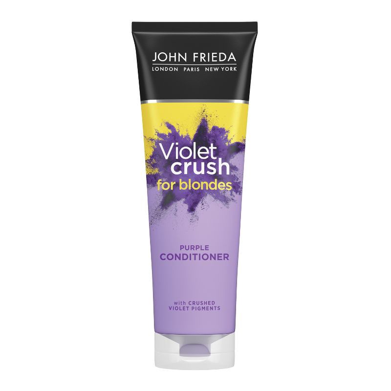 slide 1 of 5, John Frieda Violet Crush for Blondes Conditioner with Violet Pigments, Knock Out Brassy Tones Purple - 8.3 fl oz, 8.3 fl oz