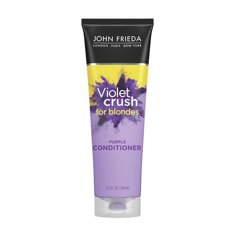 slide 1 of 9, John Frieda Violet Crush for Blondes Conditioner with Violet Pigments, Knock Out Brassy Tones Purple - 8.3 fl oz, 8.3 fl oz