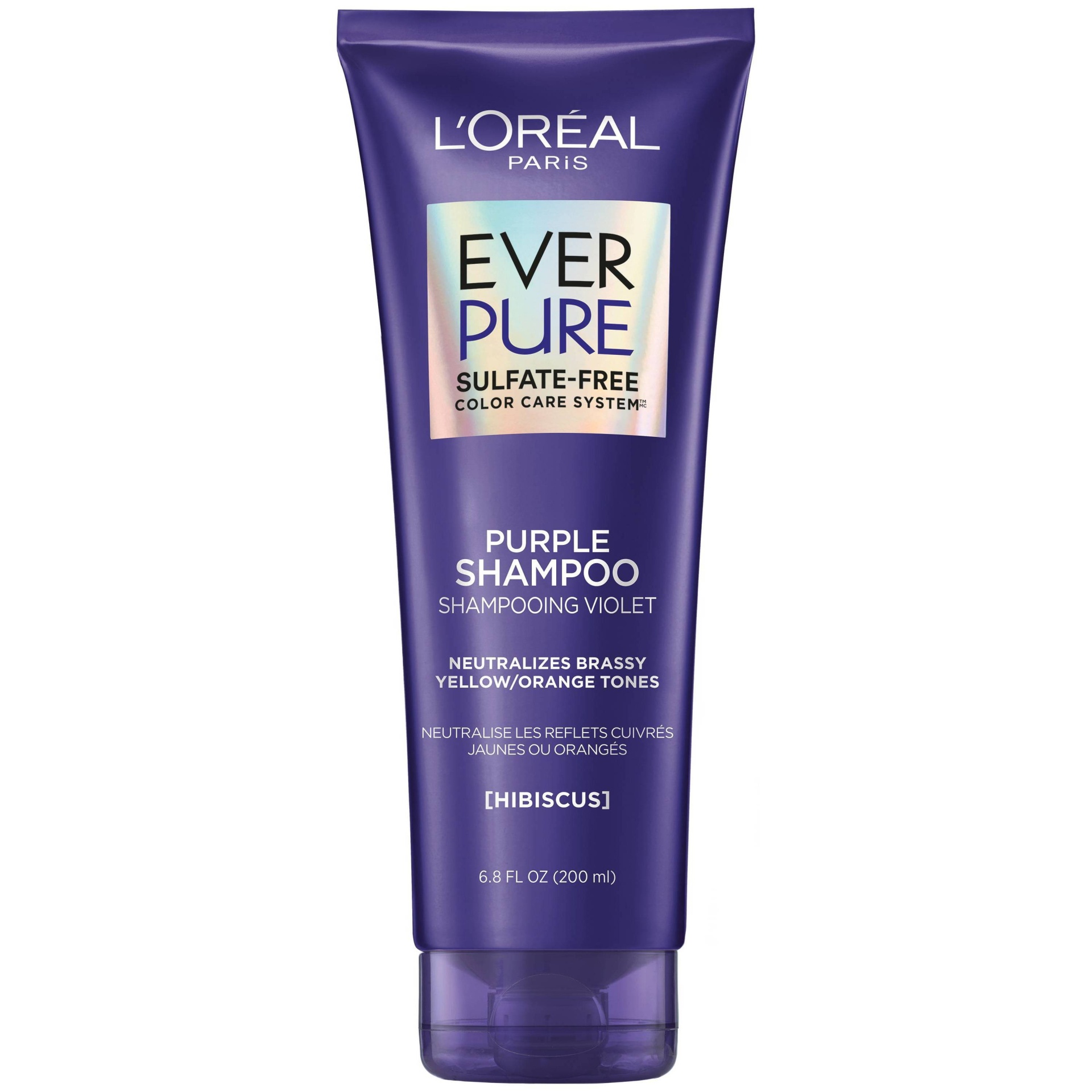 slide 1 of 9, L'Oreal Paris EverPure Sulfate Free Purple Shampoo for Colored Hair - 6.8oz, 6.8 fl oz