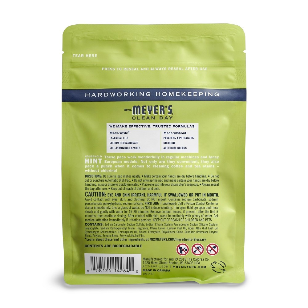 slide 4 of 4, Mrs. Meyer's Clean Day Mrs. Meyer's Lemon Verbena Auto Dish Soap, 11.6 oz