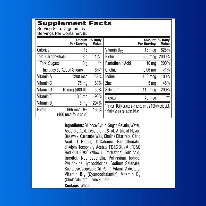 slide 6 of 8, One A Day Men's Multivitamin Gummies - 170ct, 170 ct