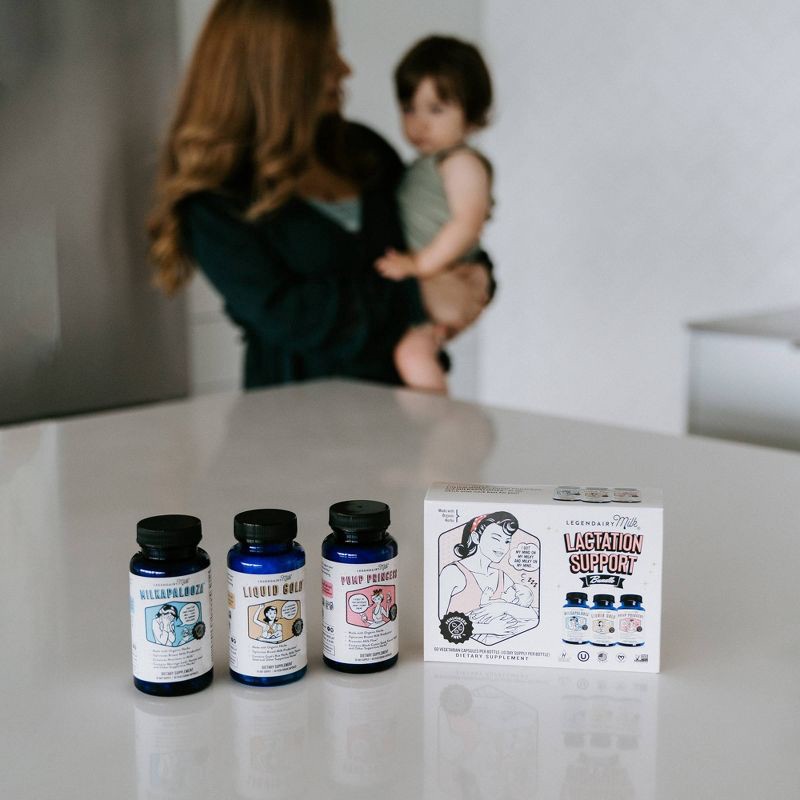 slide 4 of 6, Legendairy Milk Lactation Vegan Support Bundle - 180ct, 180 ct