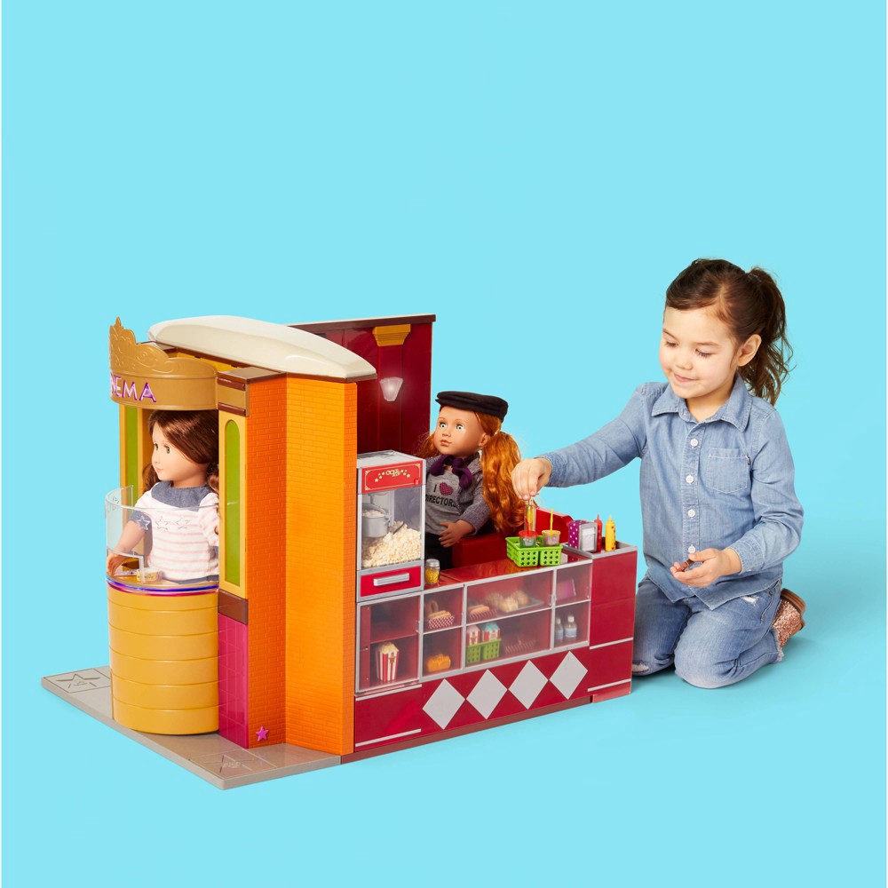 Our Generation Movie Theater Playset with Electronics for 18