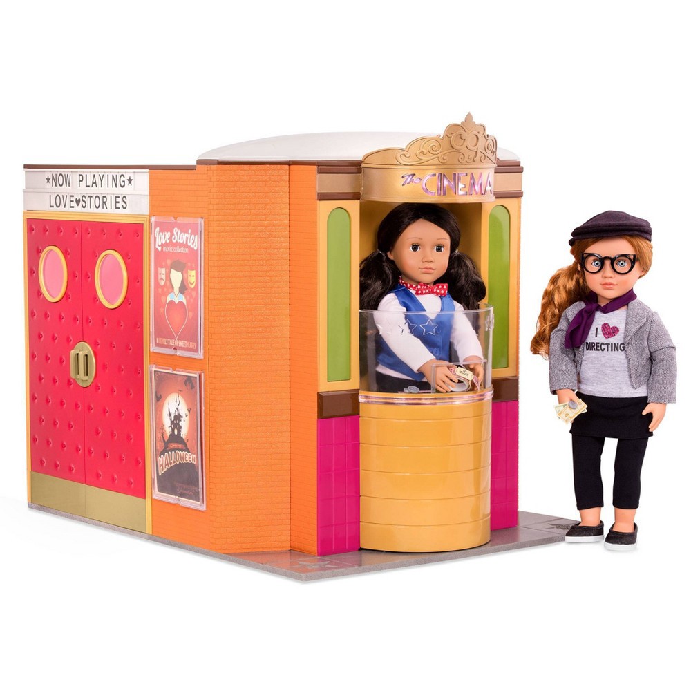 slide 8 of 11, Our Generation Movie Theater Playset with Electronics for 18" Dolls - OG Cinema, 1 ct