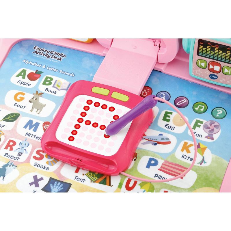 slide 5 of 10, VTech Explore And Write Activity Desk - Pink, 1 ct