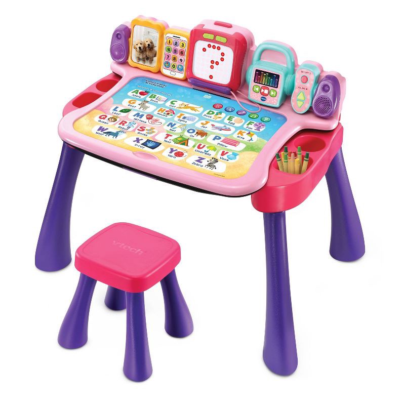 slide 1 of 10, VTech Explore And Write Activity Desk - Pink, 1 ct