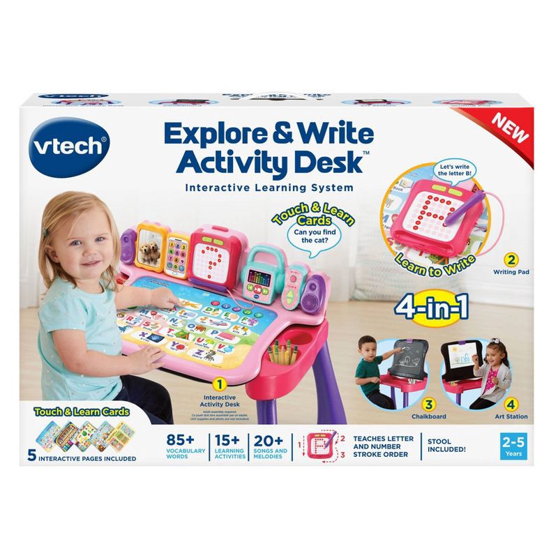 slide 10 of 10, VTech Explore And Write Activity Desk - Pink, 1 ct