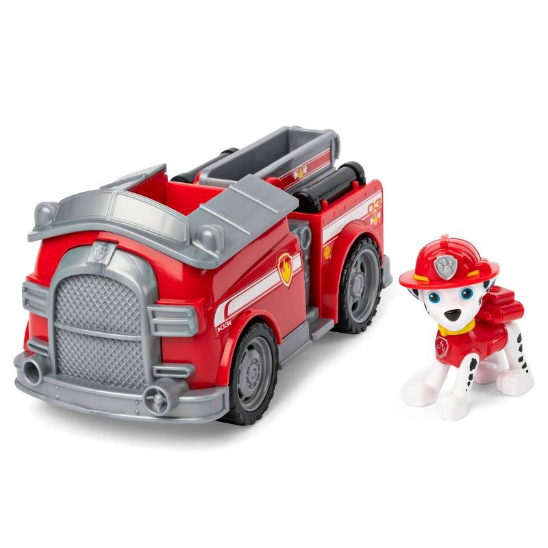 slide 1 of 4, PAW Patrol Fire Engine Vehicle with Marshall, 1 ct
