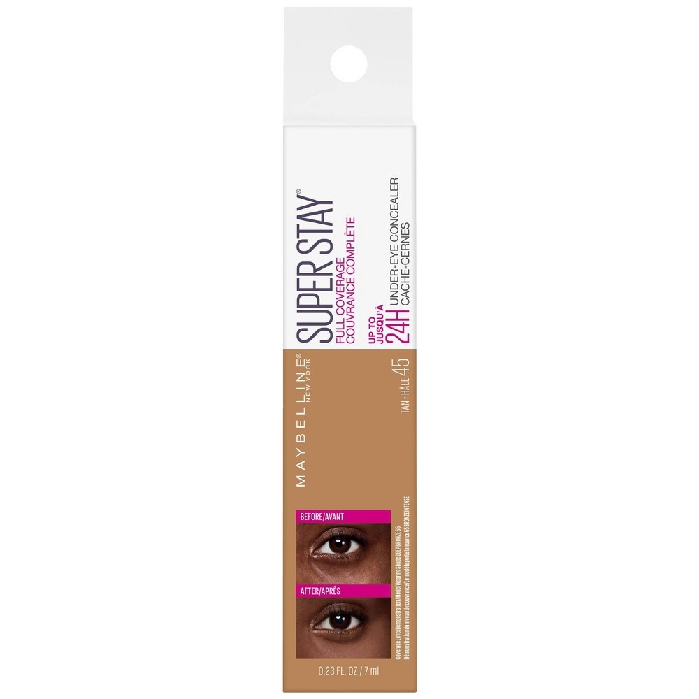 slide 2 of 9, Maybelline Super Stay Concealer Tan, 0.25 fl oz