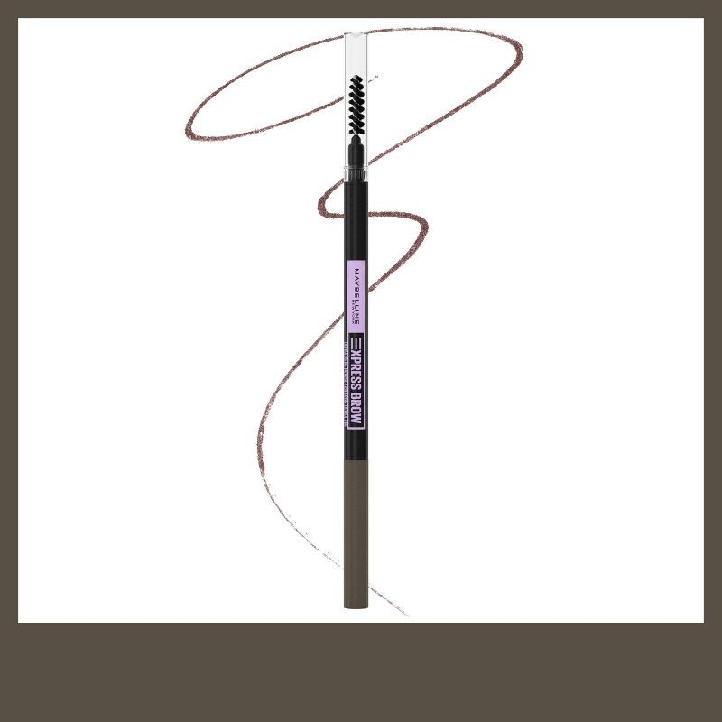 slide 2 of 9, Maybelline Express Brow Ultra Slim Eyebrow Pencil - Deep Brown - 0.003oz, 0.003 oz