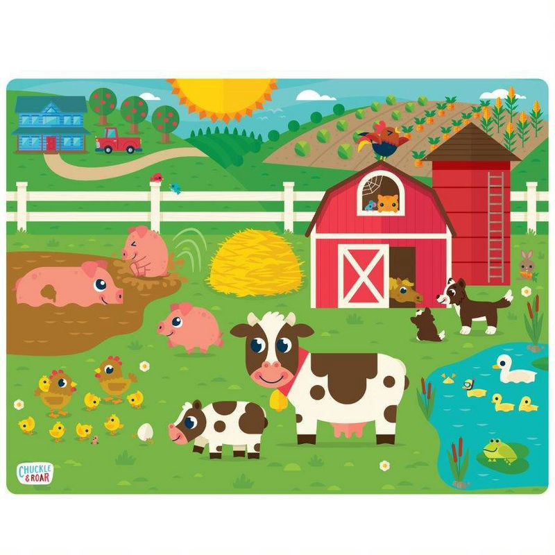 slide 8 of 8, Chuckle & Roar Tray Kids Puzzles 4pk, 4 ct