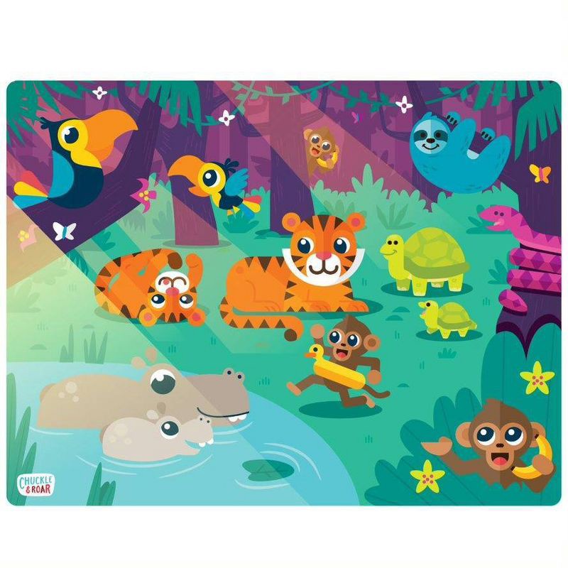 slide 5 of 8, Chuckle & Roar Tray Kids Puzzles 4pk, 4 ct