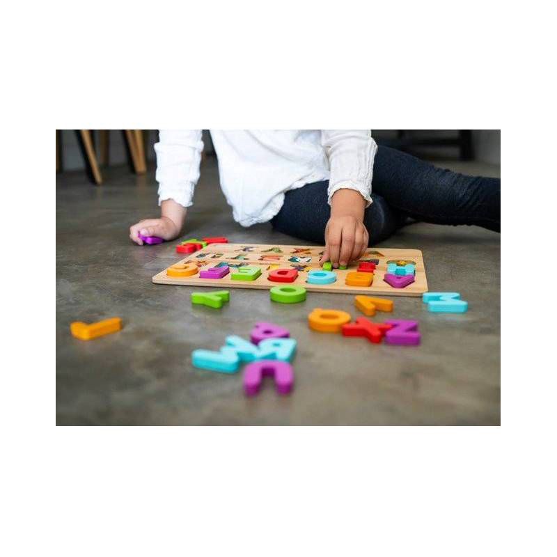 slide 7 of 7, Chuckle & Roar ABC's & 123s Wood Kids Puzzle Set 36pc, 36 ct