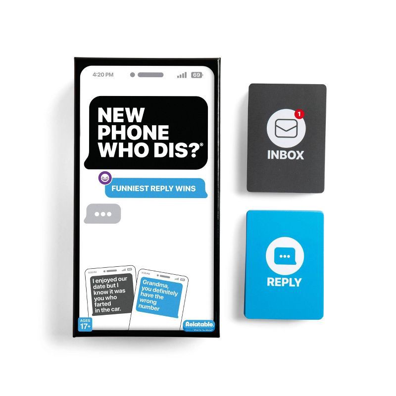 slide 2 of 6, New Phone Who Dis? Game by What Do You Meme?: Card Games for Creative Thinking Party, 3+ Players, 30-90 Min Play, 1 ct