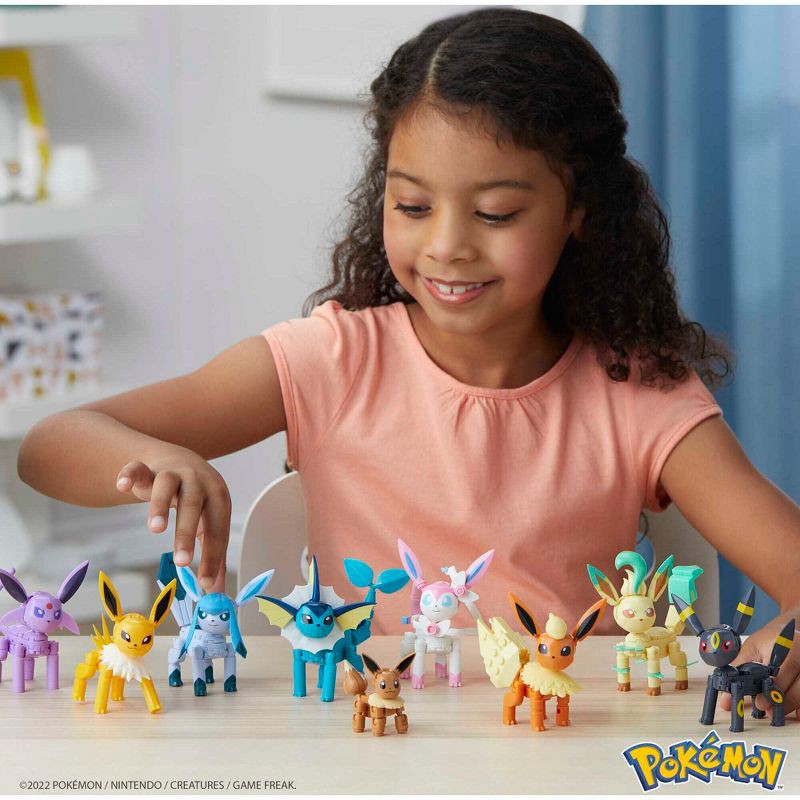 slide 2 of 6, Mega Brands MEGA Pokemon Eevee Evolution Construction Set with character figures 470pc, 470 ct