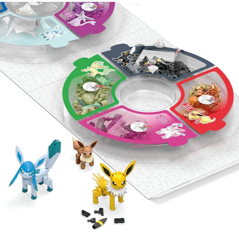 slide 4 of 5, Mega Brands MEGA Pokemon Eevee Evolution Construction Set with character figures 470pc, 470 ct