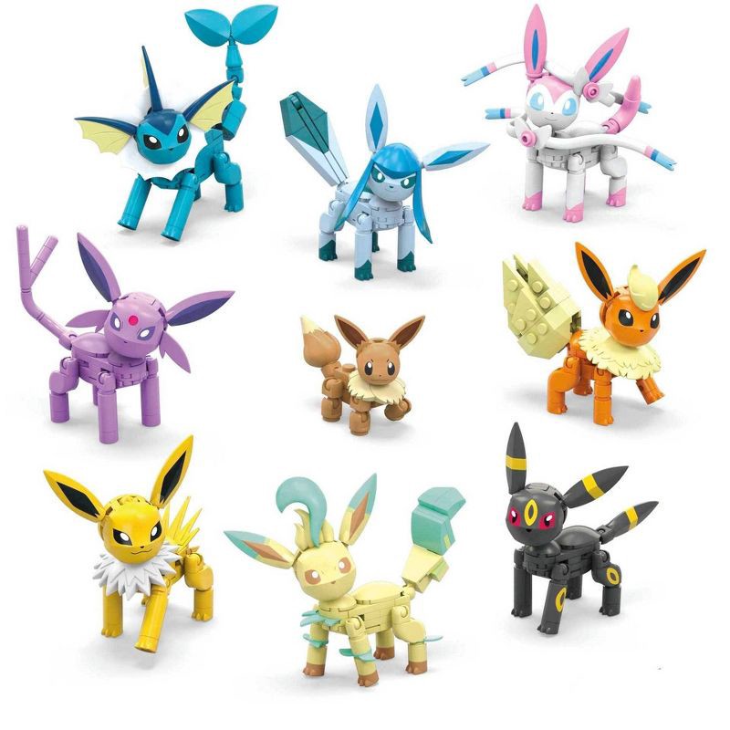 slide 5 of 5, Mega Brands MEGA Pokemon Eevee Evolution Construction Set with character figures 470pc, 470 ct