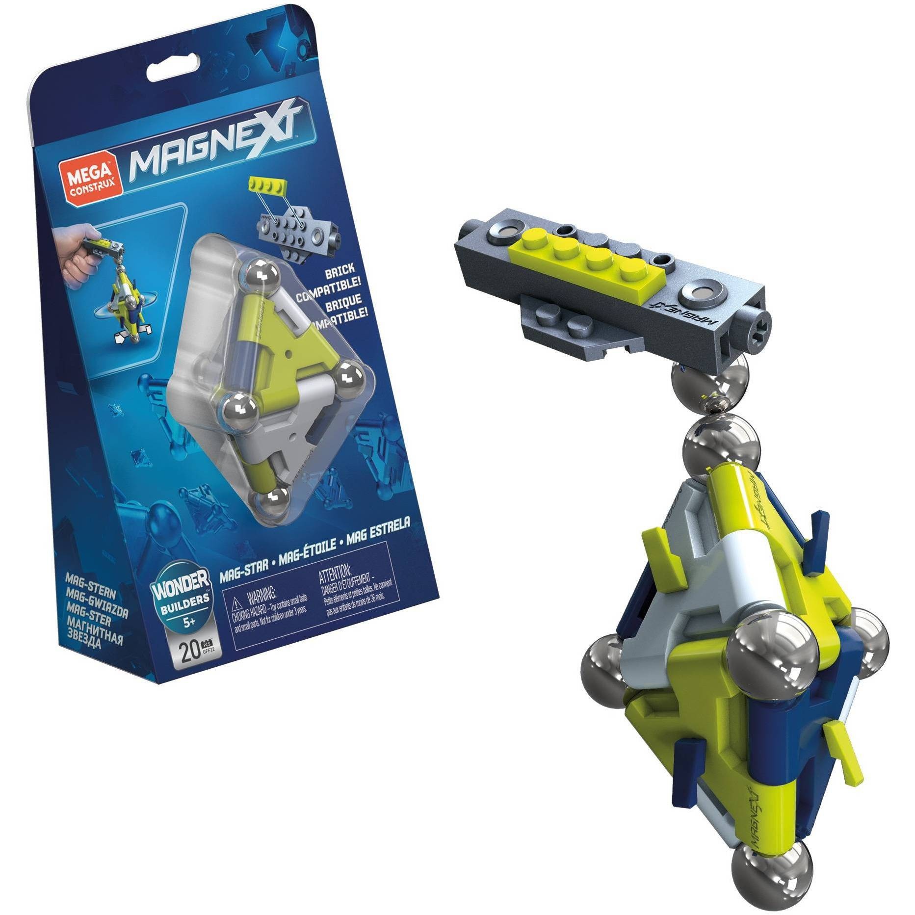 slide 1 of 1, Mega Construx Magnext Mag-star, 1 ct