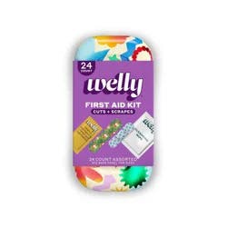 Welly Kid's Quick Fix First Aid Bandage Travel Kit - Multi-Color - 24ct