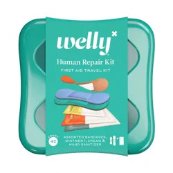 Welly Kid's Human Repari First Aid Bandage Travel Kit - 42ct
