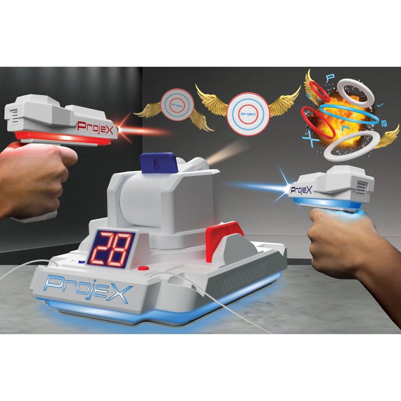 slide 15 of 15, ProjeX Image Projecting Arcade Game: Interactive Laser Tag Toy Blasters for Social Skills Development, 1 ct