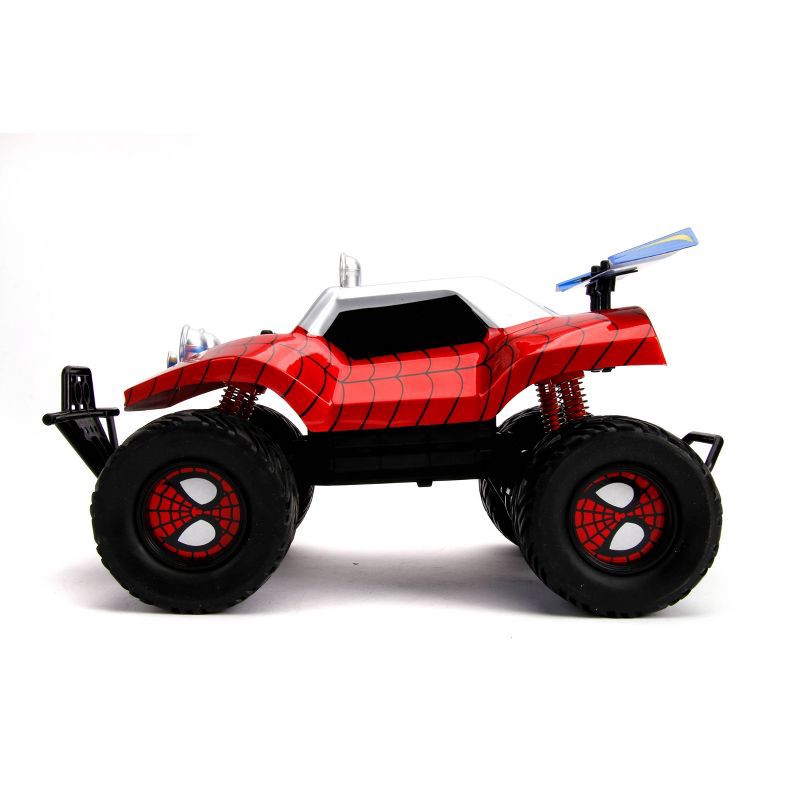 slide 3 of 5, Hollywood Rides Jada Toys Marvel Spider-Man Buggy Remote Control Vehicle 1:14 Scale - Glossy Red, 1 ct
