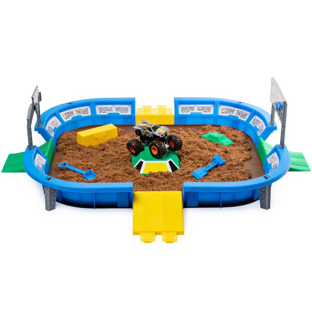slide 7 of 9, Monster Jam Monster Dirt Arena 24" Playset with Exclusive 1:64 Scale Die-Cast Monster Jam Truck, 1 ct
