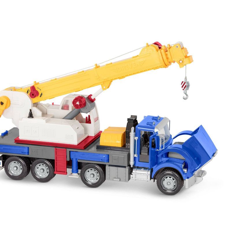 slide 5 of 9, DRIVEN by Battat Jumbo Crane Truck - Large Toy Crane Truck with Movable Parts, 1 ct