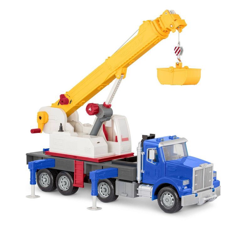 slide 1 of 9, DRIVEN by Battat Jumbo Crane Truck - Large Toy Crane Truck with Movable Parts, 1 ct