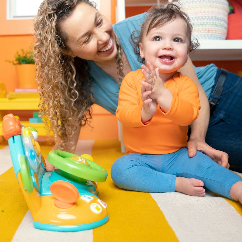 slide 6 of 14, Bright Starts Lights & Colors Driver Steering Wheel Baby Toy, 1 ct