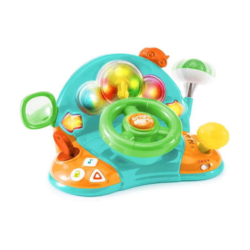 slide 1 of 14, Bright Starts Lights & Colors Driver Steering Wheel Baby Toy, 1 ct