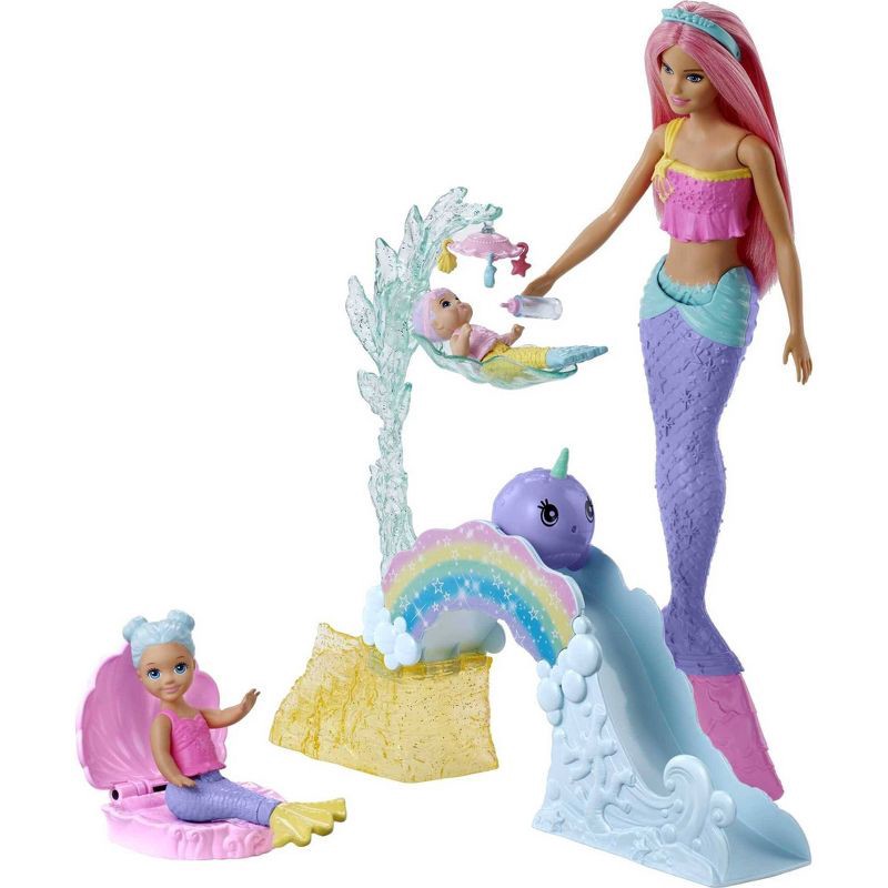 slide 5 of 6, Barbie Dreamtopia Mermaid Nursery Playset and Dolls, 1 ct