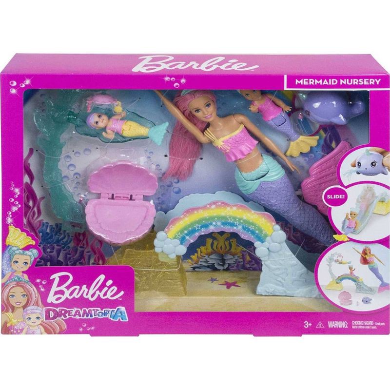 slide 6 of 6, Barbie Dreamtopia Mermaid Nursery Playset and Dolls, 1 ct