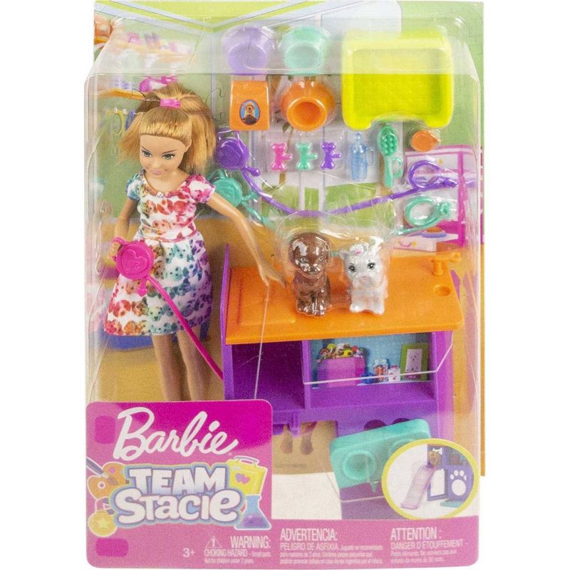 slide 3 of 5, Barbie Team Stacie Puppies Playset, 1 ct