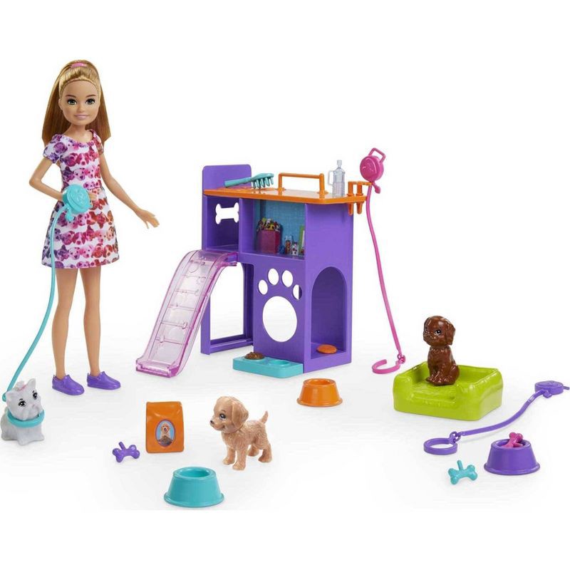 slide 1 of 5, Barbie Team Stacie Puppies Playset, 1 ct