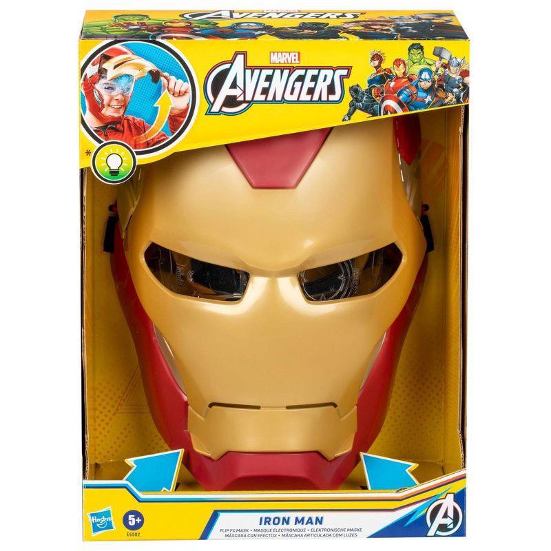 slide 2 of 4, Hasbro Marvel Avengers Iron Man FX Mask, 1 ct