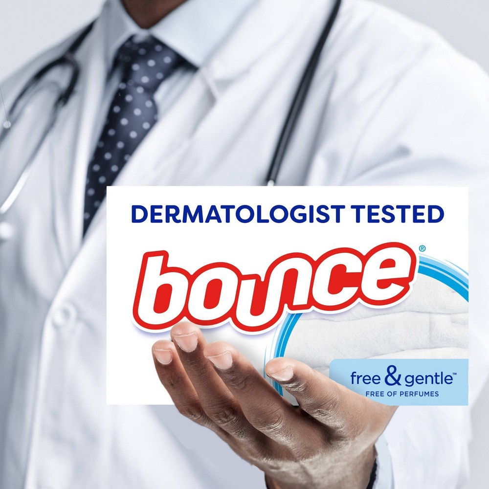 slide 5 of 6, Bounce Free & Gentle Unscented Fabric Softener Dryer Sheets for Sensitive Skin - 250ct, 250 ct