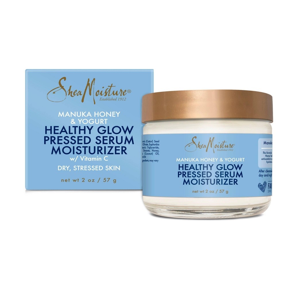 slide 7 of 9, SheaMoisture Manuka Honey & Yogurt Healthy Glow Pressed Serum Moisturizer, 2 oz