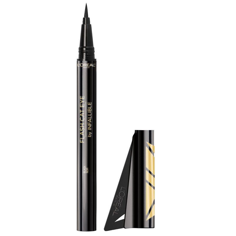 slide 1 of 9, L'Oreal Paris Flash Cat Eyeliner 220 - Black - 0.018 fl oz, 0.018 fl oz