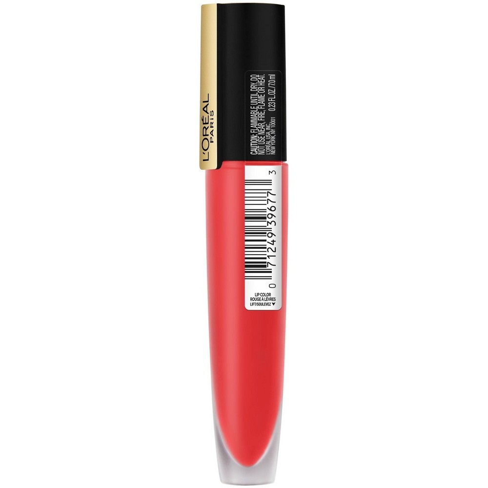 slide 3 of 5, L'Oréal Rouge Signature Lightweight Matte Lip Color - I Radiate, 0.23 oz