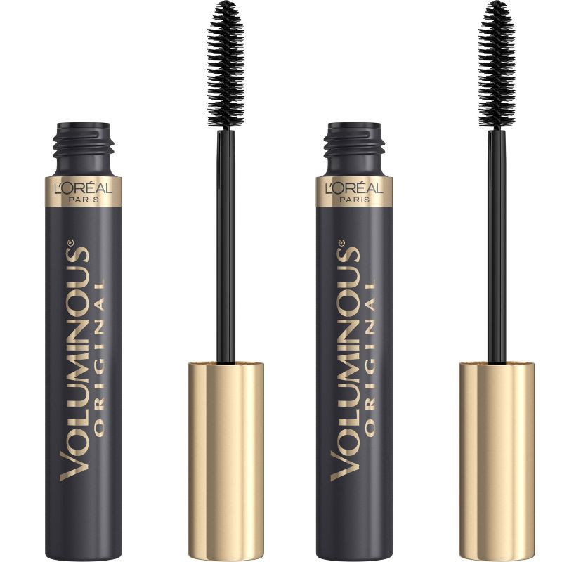 slide 1 of 10, L'Oreal Paris Voluminous Original Mascara Blackest Black - 2pc/0.56 fl oz, 2 ct; 0.56 fl oz