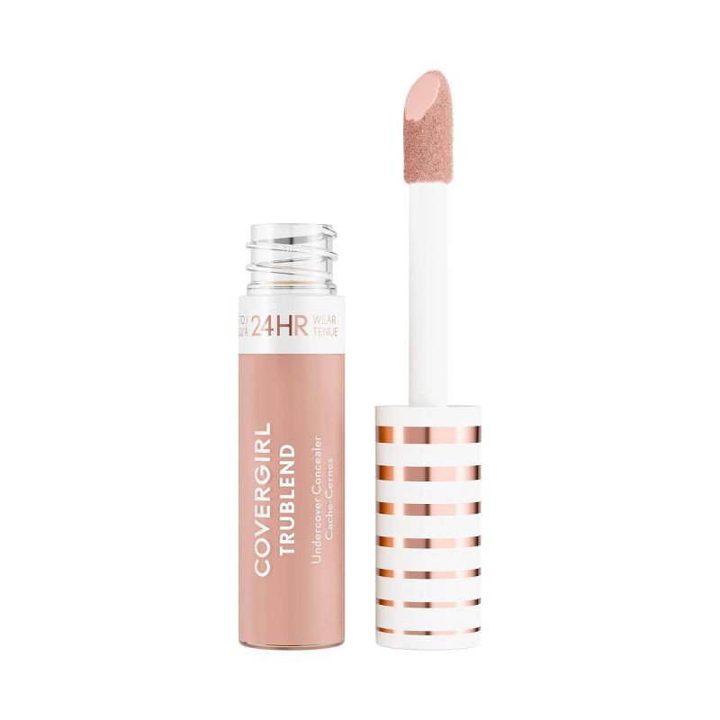 slide 1 of 9, COVERGIRL truBLEND Undercover Concealer - Light Nude - 0.33 fl oz: Vegan, Full Coverage, Cream Formula, 0.33 fl oz