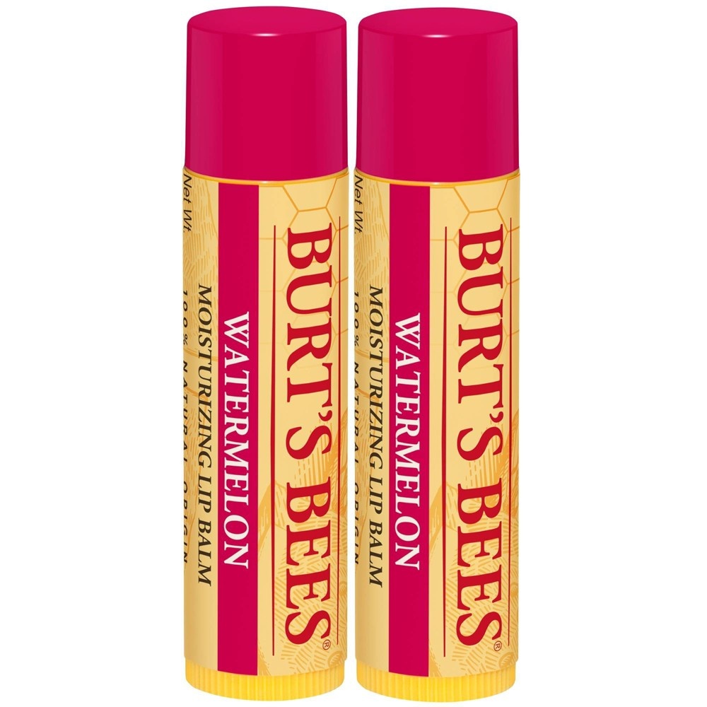 slide 4 of 9, Burt's Bees Moisturizing Lip Balm - Watermelon - 0.3oz, 0.3 oz