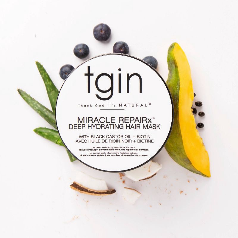 slide 7 of 8, TGIN Miracle RepaiRx Deep Hydrating Hair Mask - 12 fl oz, 12 oz