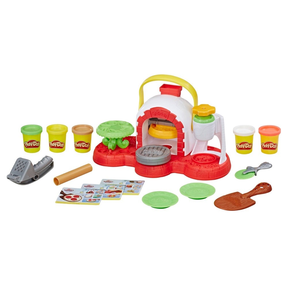 slide 4 of 7, Play-Doh Stamp 'n Top Pizza Oven Toy with 5 Non-Toxic Play-Doh Colors, 1 ct